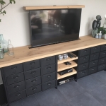 Stoere vintage tv meubel