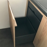 Eiken keuken greeploos